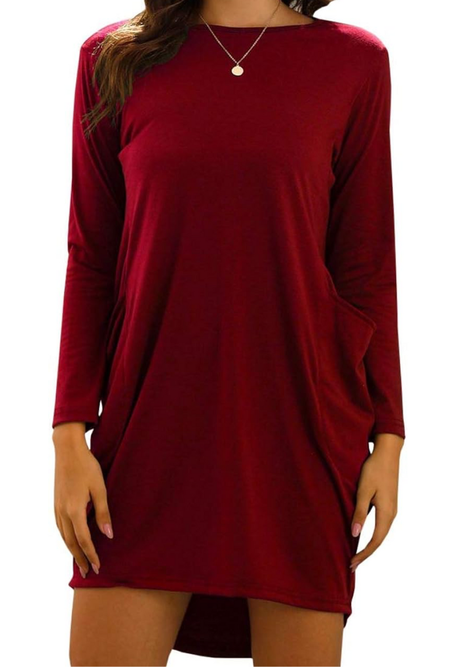 https://www.essel.com.co › products › long-sleeve-midi-tshirt-dress-with-pockets