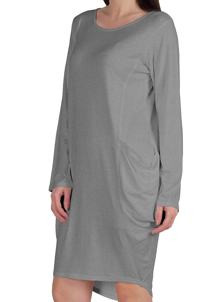 Women's casual loose pocket long sleeve