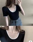 Shirts Women Fashion Loose Solid All-match Trendy Popular Summer Hot