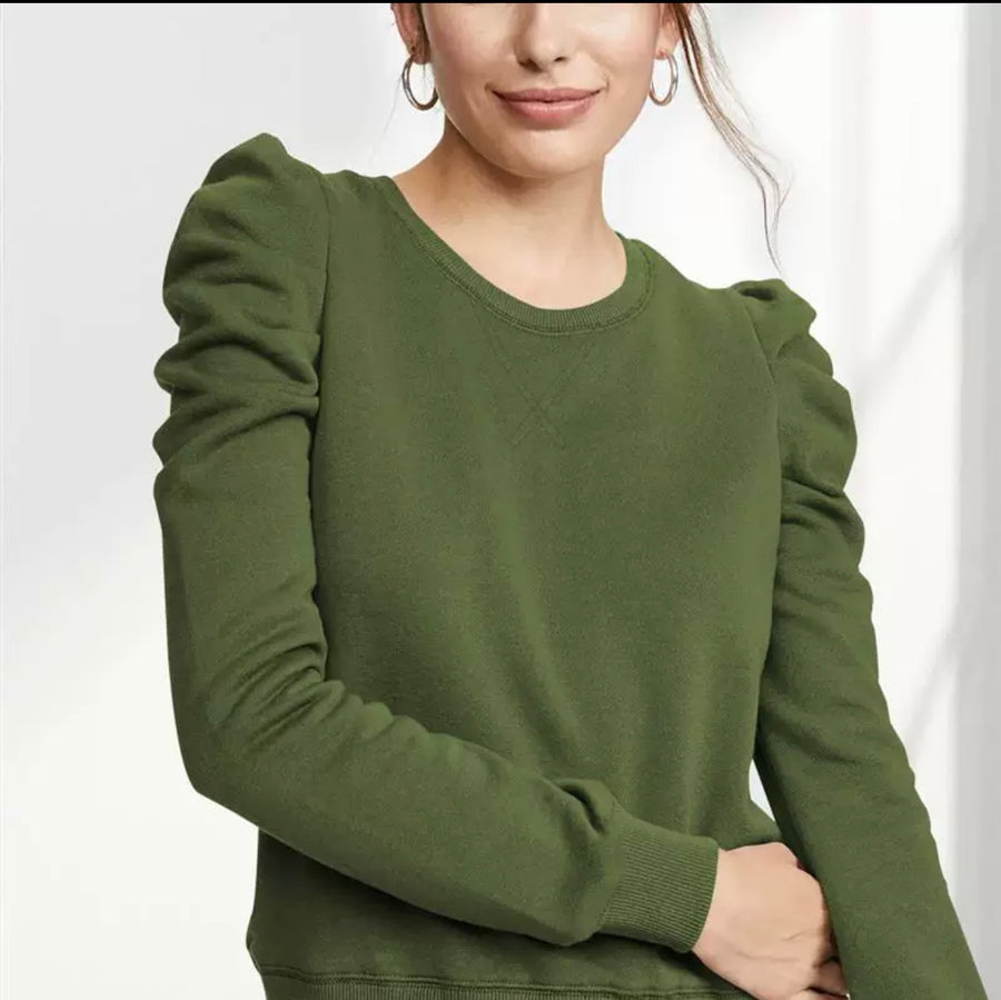 https://www.essel.com.co › products › long-sleeved-t-shirt-womens-autumn-and-winter-new-solid-color-cotton-pleated-puff-sleeve-design-knit-round-neck-top