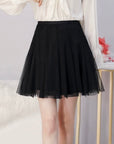 New Fashion Mini Tulle Cute Skirts Womens Black Short Skirt Elegant Ladies Girls