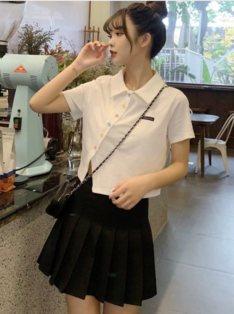 https://www.essel.com.co › products › cotton-t-shirt-2024-summer-polo-short-sleeve-crop-tops-girls