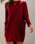 https://www.essel.com.co › products › long-sleeve-midi-tshirt-dress-with-pockets