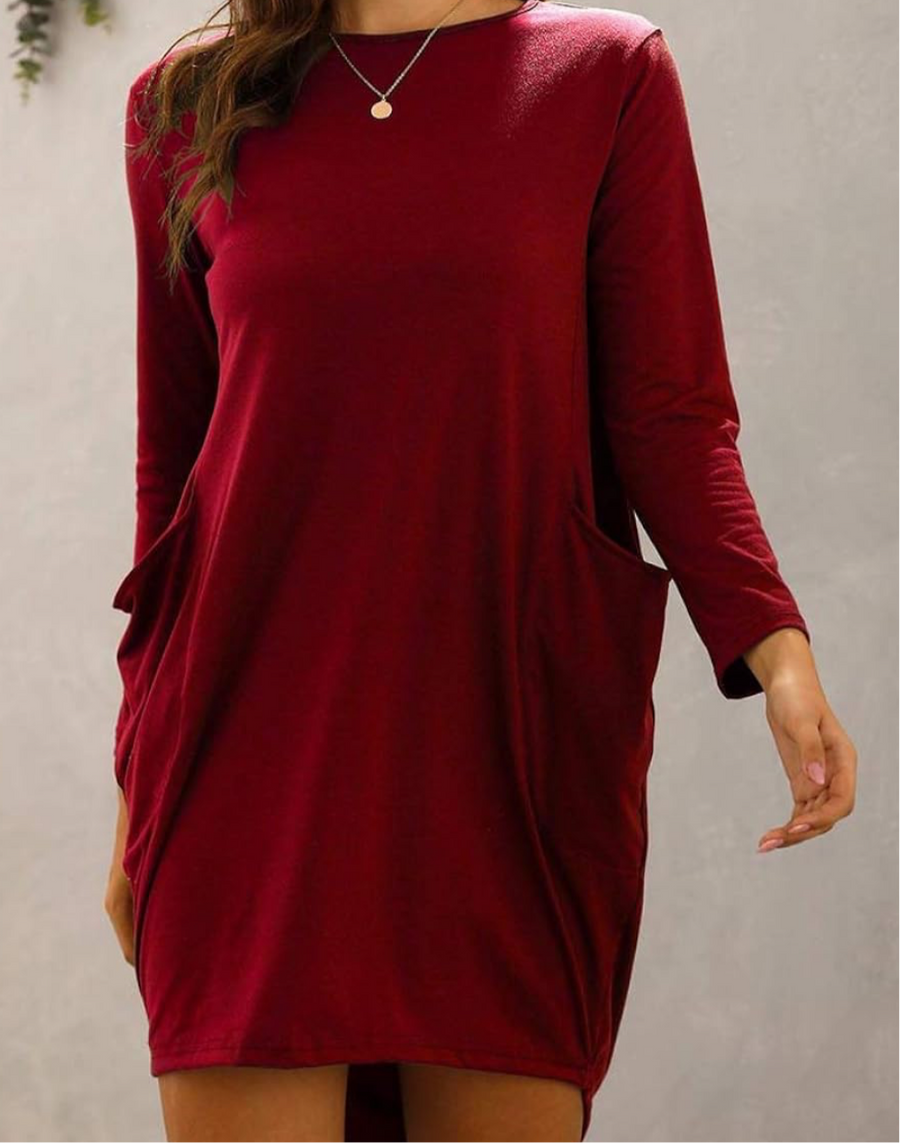 https://www.essel.com.co › products › long-sleeve-midi-tshirt-dress-with-pockets