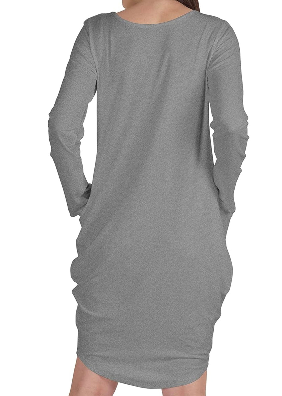 Women's casual loose pocket long sleeve