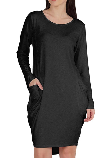 Women's casual loose pocket long sleeve