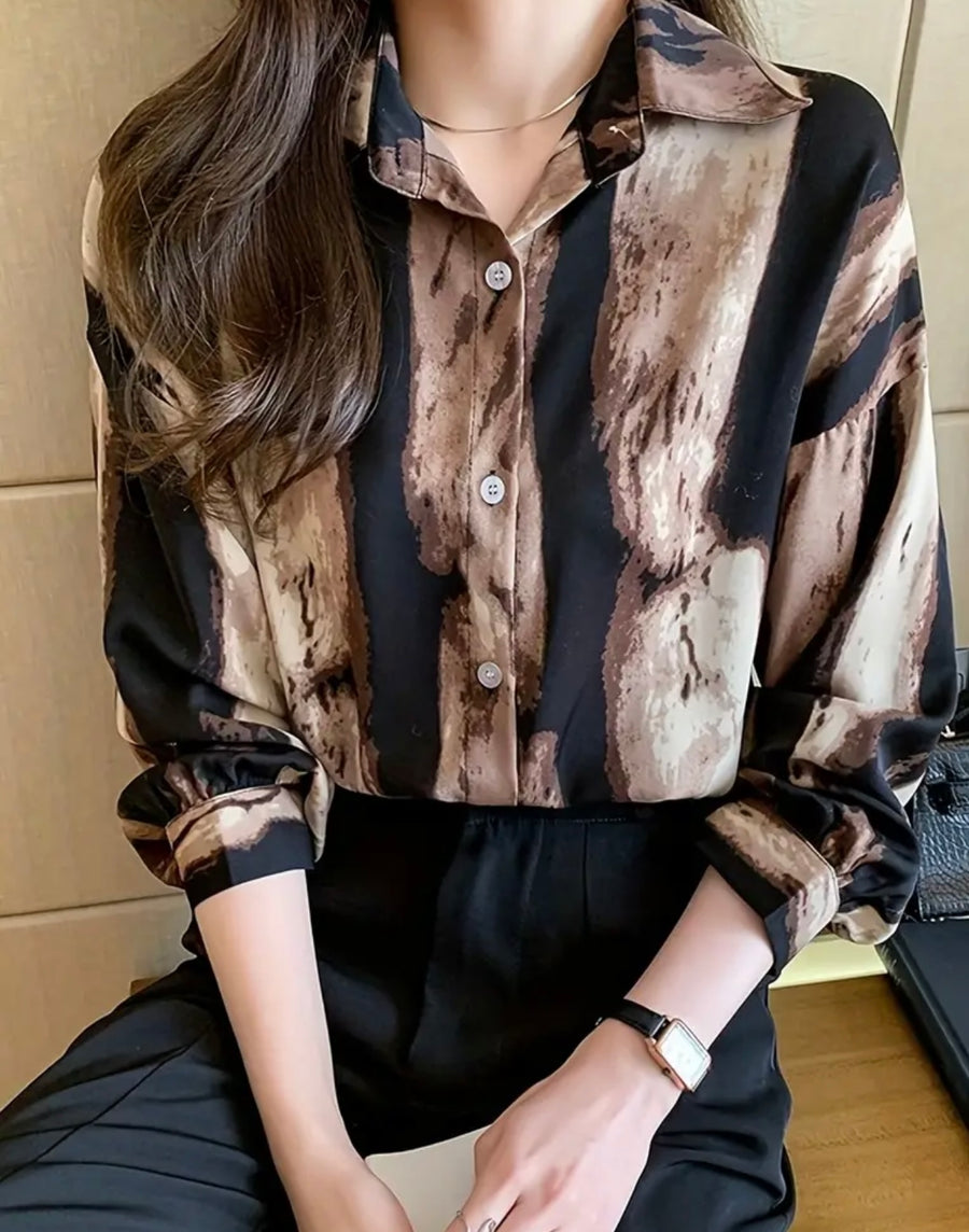 https://www.essel.com.co › products › graphic-print-button-front-shirt-casual-long-sleeve-shirt-for-spring-womens-clothing