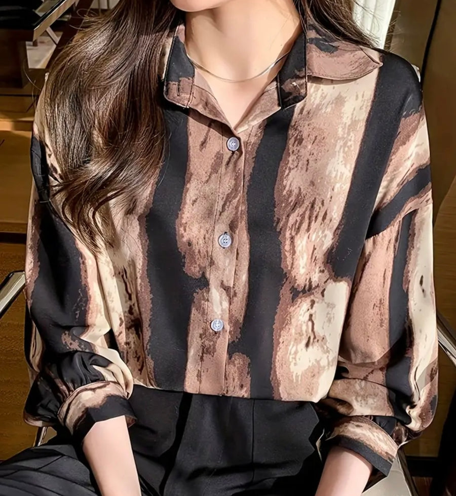 https://www.essel.com.co › products › graphic-print-button-front-shirt-casual-long-sleeve-shirt-for-spring-womens-clothing