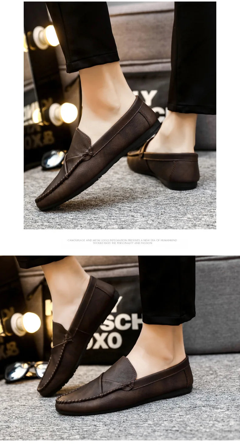 Men Shoes Loafers Casual Shoes Handmade Moccasins Men Comfortable Driving Shoes Sneakers Male Designer Design Footwear