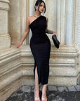 Summer Black New Dress Women Fashion Sexy Split Sleeveless Backless Slim Maxi Dress Female Casual Club Elegant Lady Party Dress