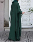 ZANZEA Fashion Summer Long Sundress Hijab Vestido 2pcs Women Long Sleeve Dress Party Kaftan Abaya