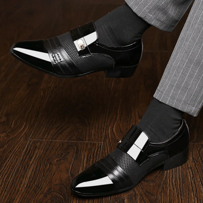 Men's Dress Shoes Classic Office Business Casual Shoes Fashion Zapatos