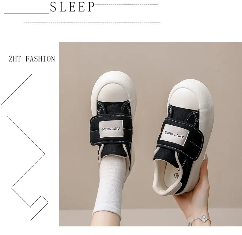 New Women Sneakers Fashion Comfortable Bread Shoes Trend Board Shoes Convenient Thick Sole Casual Sneakers