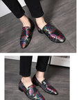 Men's Casual Shoes Mens Comfortable Driving Loafers Light Moccasins Men Retro Embroidery Party Wedding Flats EUR Sizes 38-48