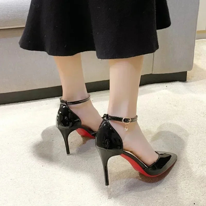 High Quality Nude Women's High Heels New Style  Classic Buckle Women's High Heels Fashion Pointed Toe Elegant