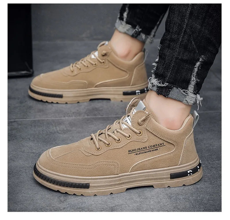 Men's Casual Sneakers SpringAutumn Breathable Wear Resistant Outdoor Platform Sneaker Non-slip Comfortable Loafers Walking Flats