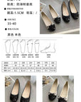 Ballerina Women's Flat Shoes Comfort Non-slip Ladies Loafers Leather Flats Elegant Bowknot Women's Single Shoes Mother's Shoes