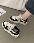 Brand Leather Women's Sneakers White Platform Woman Sports Sneakers Female Vulcanized Shoes Sneakers Casual Ladies Trainers2024