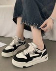 Brand Leather Women's Sneakers White Platform Woman Sports Sneakers Female Vulcanized Shoes Sneakers Casual Ladies Trainers2024