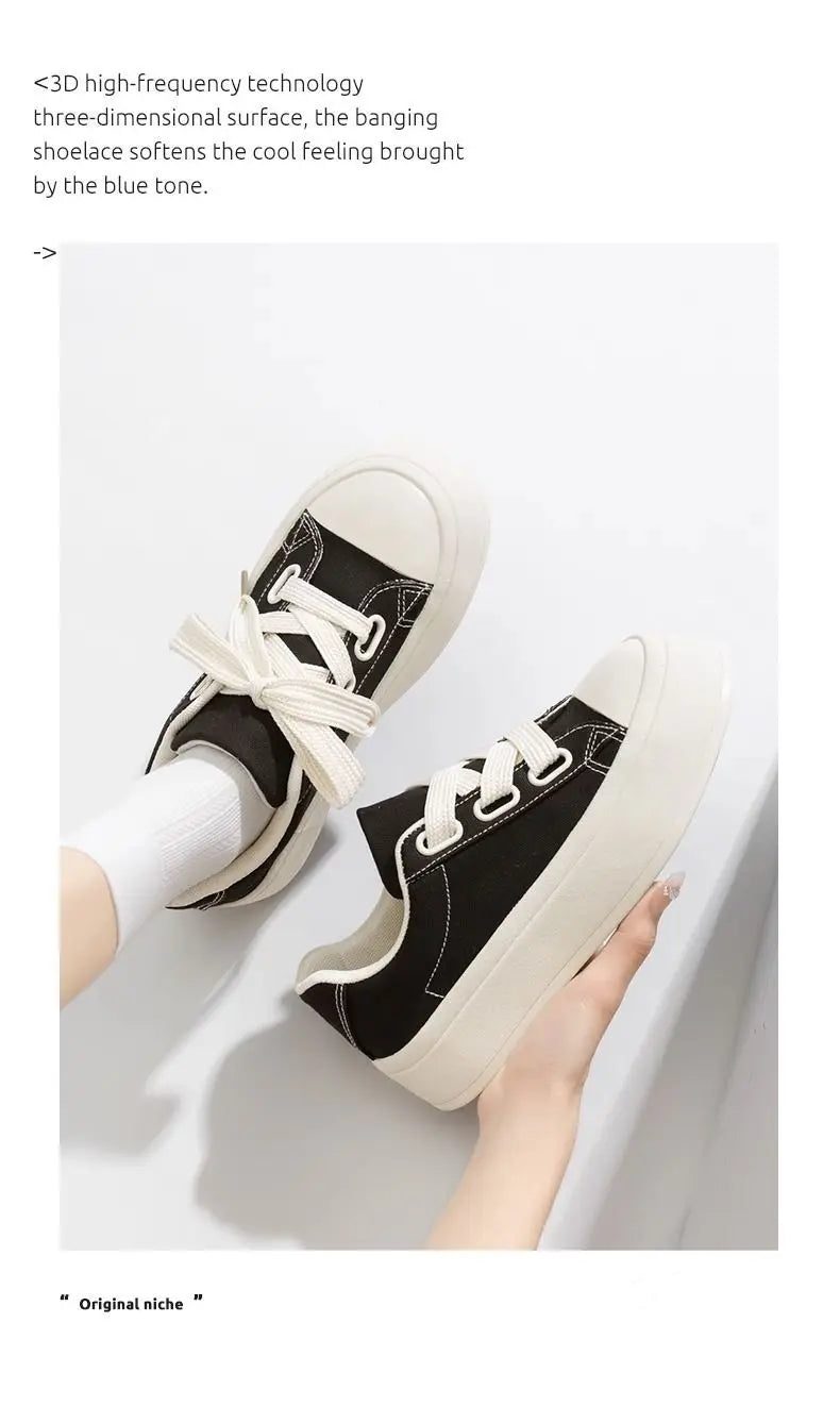 New White Shoes for Women Summer Women's Shoes Niche Casual Board Shoes Versatile Student Canvas Shoes Instagram Trendy