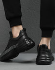 New Genuine Leather Casual Elevator Sport Shoes Increasing Height Comfortable Breathable Elevated Sneakers for Fashion Men Daily