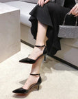 High Quality Nude Women's High Heels New Style  Classic Buckle Women's High Heels Fashion Pointed Toe Elegant