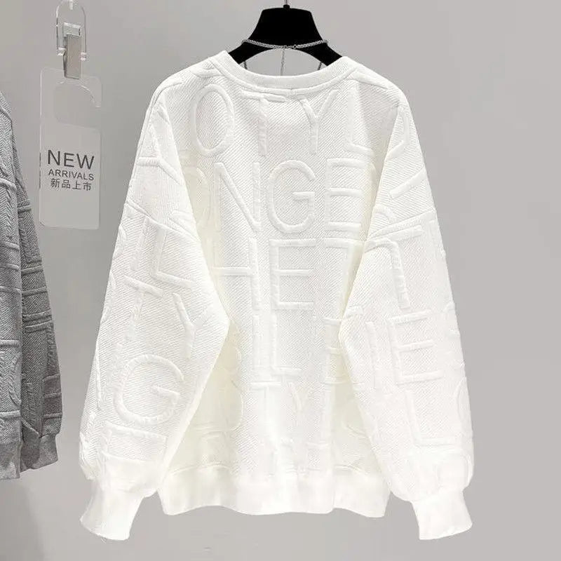 Pullover Femamle Winter Autumn Oversized Knitted Sweater Women Long Sleeve Embroidery Cartoon Thicken Pullovers Jumper