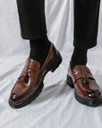 Men's High Quality Leather Slip-on Formal Oxfords Footwear Loafers