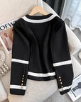 NEW Fashion Design Black Suit Jacket Women's Blazer Chic Double Breasted Spring Autumn Casual Tops Outerwear Female