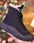 Retro Waterproof Snow Boots Winter New Soft Sole Vulcanized Cotton Shoes with Plush Insulation High Top Women's Shoes Traf