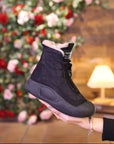 Retro Waterproof Snow Boots Winter New Soft Sole Vulcanized Cotton Shoes with Plush Insulation High Top Women's Shoes Traf