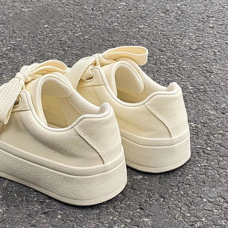 New White Shoes for Women Summer Women's Shoes Niche Casual Board Shoes Versatile Student Canvas Shoes Instagram Trendy