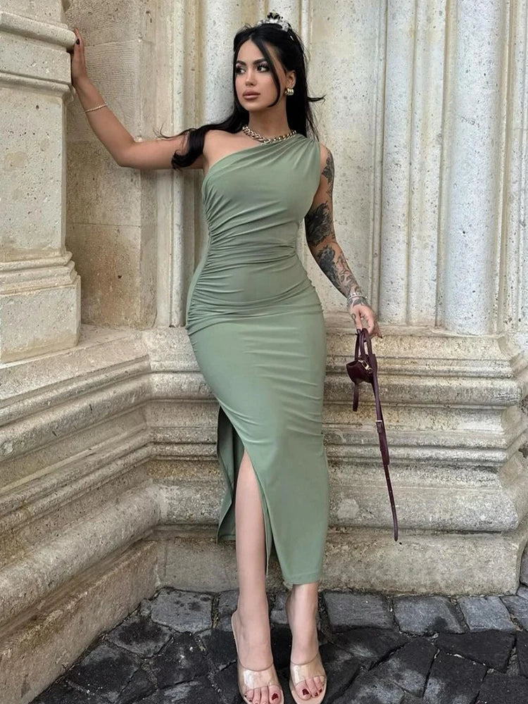 Summer Black New Dress Women Fashion Sexy Split Sleeveless Backless Slim Maxi Dress Female Casual Club Elegant Lady Party Dress