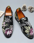 Men's Casual Shoes Mens Comfortable Driving Loafers Light Moccasins Men Retro Embroidery Party Wedding Flats EUR Sizes 38-48