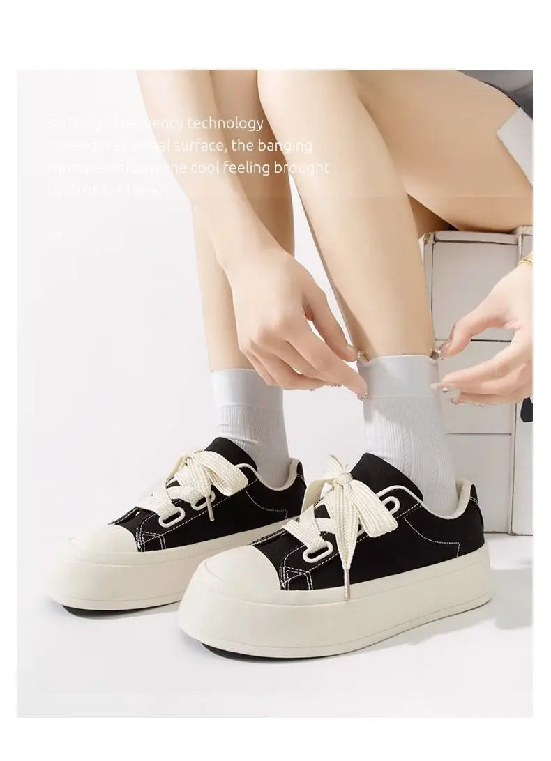 New White Shoes for Women Summer Women's Shoes Niche Casual Board Shoes Versatile Student Canvas Shoes Instagram Trendy